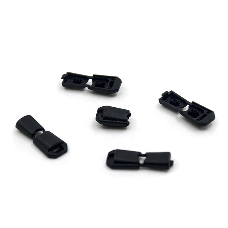 Factory Sale Good Quality Black POM Cord Locks MINI Cord End Drawstring Rope Lock Cord Clip End