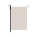 Qualisub Personalized Linen Garden Flag Sublimation Blanks Garden Flag Light Brown/brown/white Colors