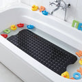 Extra Long Washable Bathroom Shower Mat Non-Slip Bath Mat PVC Bathroom Matwith Drain Holes and Suction Cups