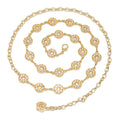 Wholesales Rhinestone Waist Chain Belt for Dress Fashion Accessories Hot Sale Gold Body Metal Chain Belt Girls