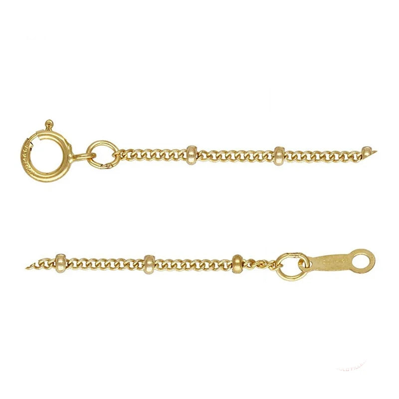 Real 14K Gold Filled Satellite Chain Necklace 1.2MM Ball Bead Women's Necklace Chain Bulk Waterproof Pelline Chain for Jewelry