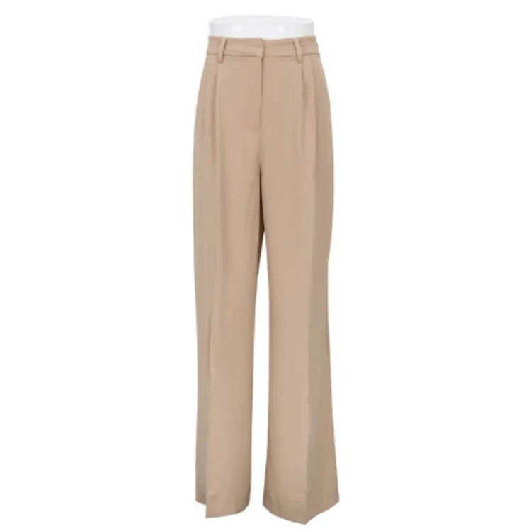 Wholesale Summer High-Waist Breathable Woven Work Leisure Office Loose Ladies Casual Dopaminebrights Wide Leg Pants for Women