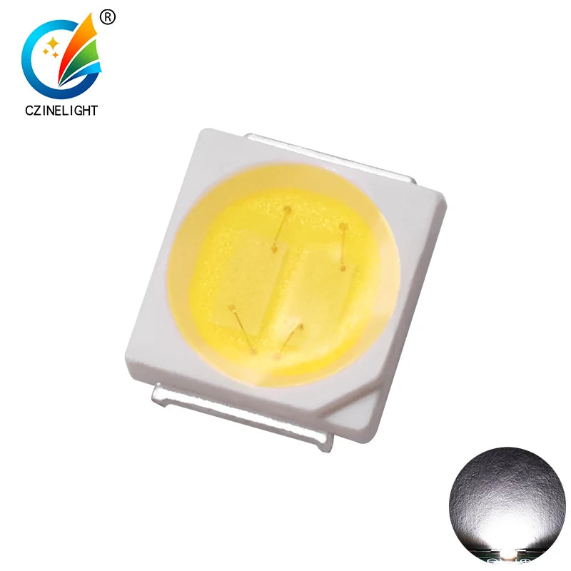 High Lumen Led Beads Cool White 6500k 300ma 1w 2w 6v 3v High Lumen Smd 3030 Led Chip
