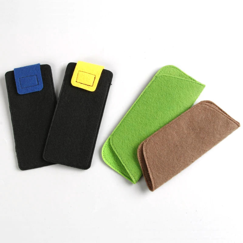 New Trendy Unisex Polyester Material Eyeglass Case and Sun Glasses Bag Soft Felt Personalized Packing Stylish and Comfortable