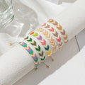 Custom Colorful Handmade Beaded Bracelet Adjustable Boho Fashion Bangles Best Gift for Lovers Bulk DIY Beaded Bracelets