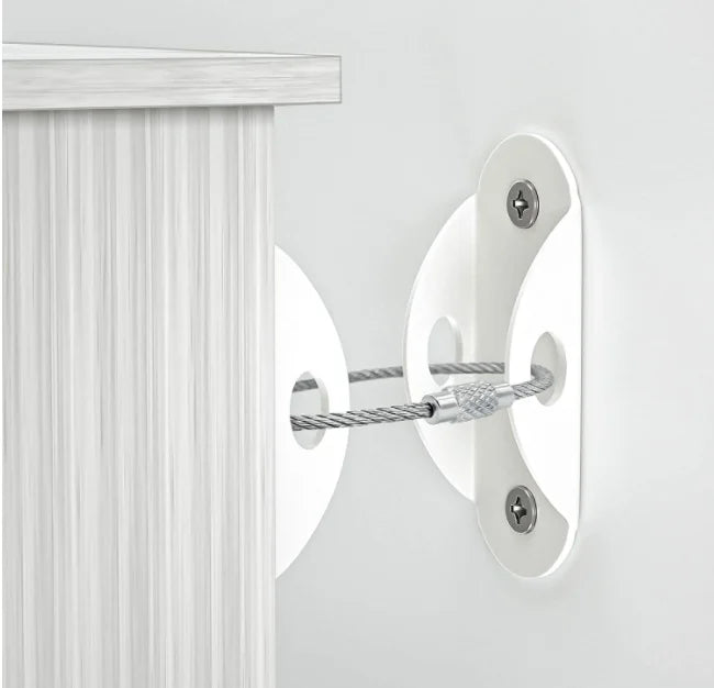 Furniture Straps Secure for 400 Pound Dresser Cabinet Bookshelf Kids Furniture Anchors Anti-tip Metal Wall Anchor Kit