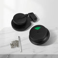 High Grade Heavy Duty Cubicle Hardware Accessories Black Zinc Alloy Turn Lock Toilet Door Indicator Locks for Public WC