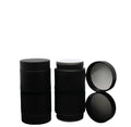 Black Glass Candle Jar Eco-friendly Recyclable 30g 50g 60g Matte Black Fancy Cosmetic Skin Care Eye Cream Frosted Cap