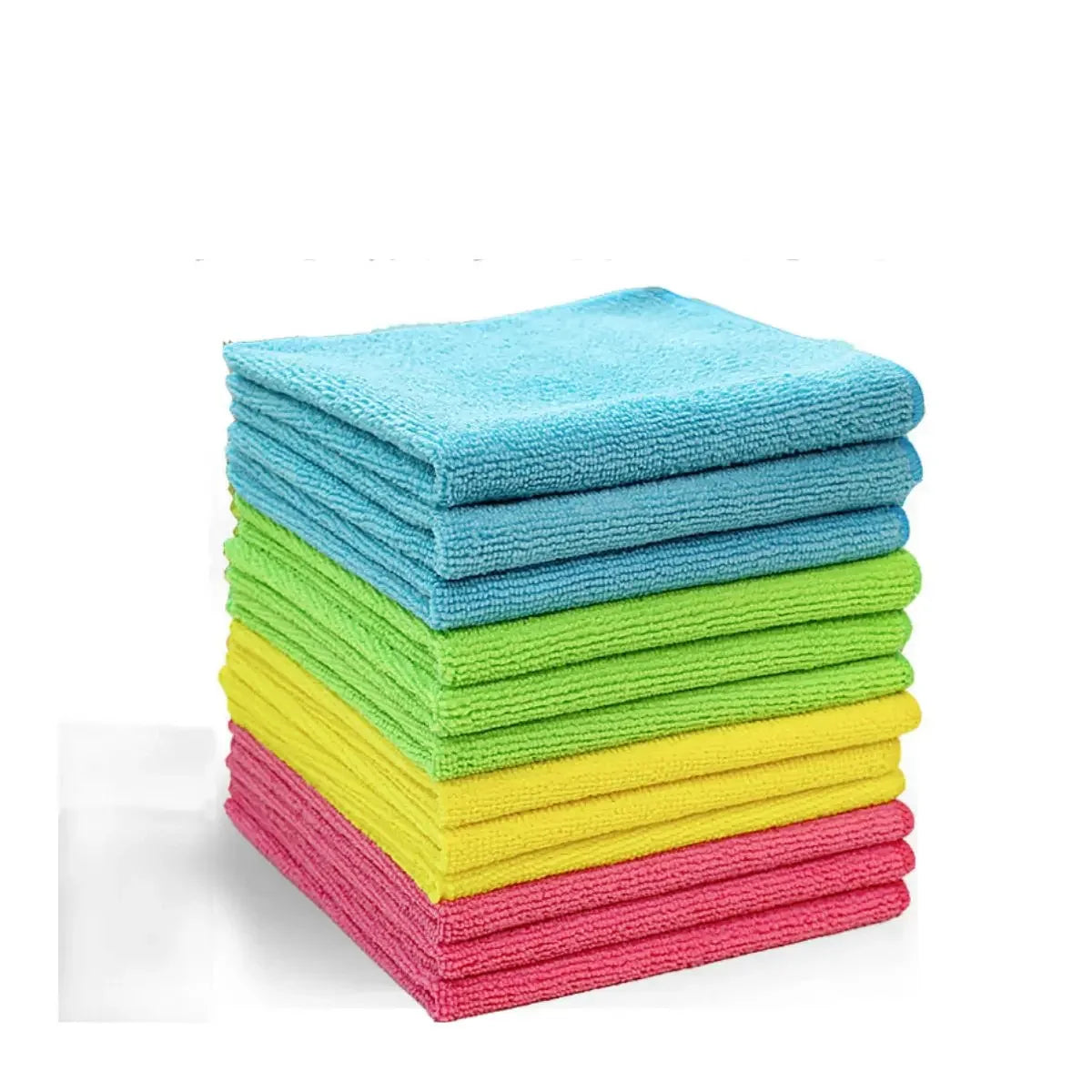 Premium 40x40 Microfibre Cloths 270gsm Quick-Dry and Compressed for Auto Detailing or Kitchen Use Knitted Edgeless Technique