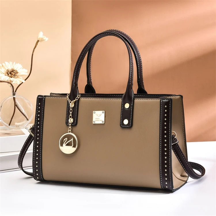 2025 Hot Sale Korean Luxury Medium Newest Fashion Pu Leather Ladies Handbag Top Handle