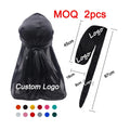 Wholesale Quality Soft Polyester Designer Bandana Silk Durags for Man