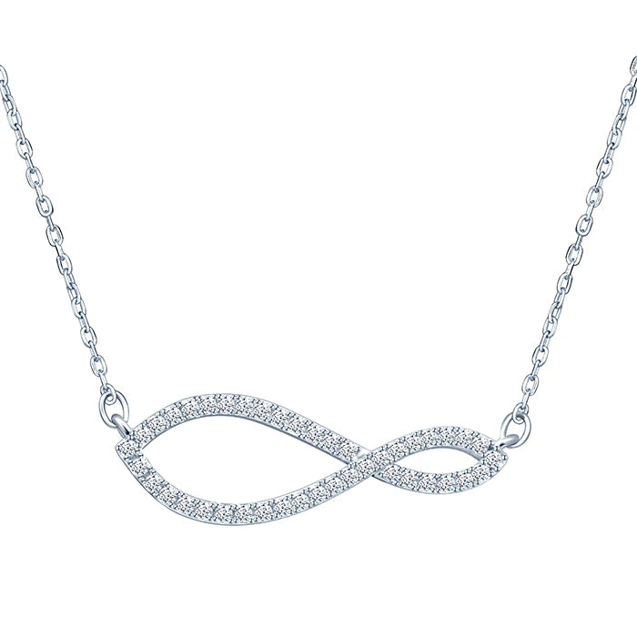 Unique Design S925 Silver Necklaces Asymmetry Necklace for Women Lady