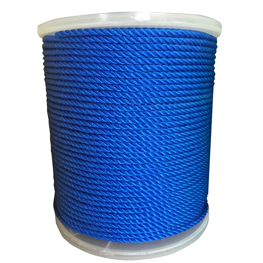 6mm Polyethylene 3 Strands Twisted Nylon Rope Plastic PP PE Rope for Anchor Boat Mooring