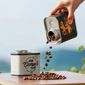 Screw Lid Metal Degassing Valve 250g Wholesale Empty Iron Coffee Bean Oil Cans Tin Coffee Can Sealer with Valve