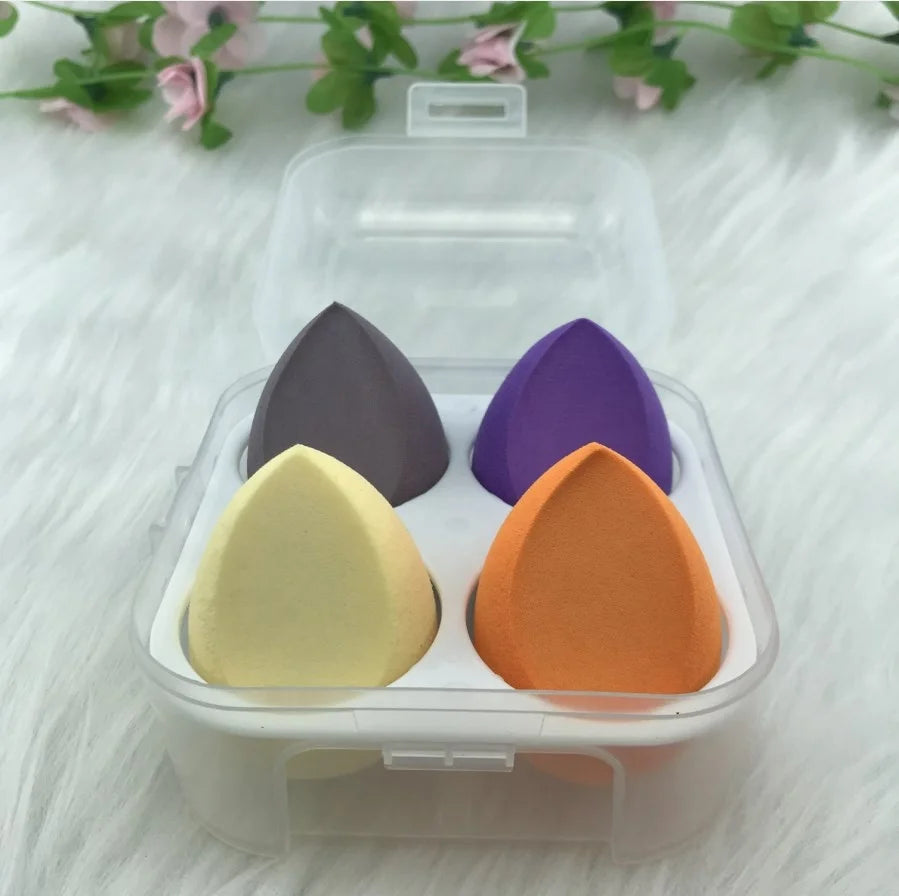 Hot Selling Super Soft Latex Free Washable 40x60mm Facial Beauty Makeup Sponge Customized Color Private Label Marble Design