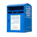 Outdoor Galvanized Steel Donation Bin Factory-Priced Standing Structure for Shoes Clothes Used Clothing Recycling Charity Box