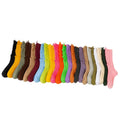 Women's Fashion Cotton Tube Socks Solid Color Thin Hole Ripped Beggar Stacked Design Chic Hosiery