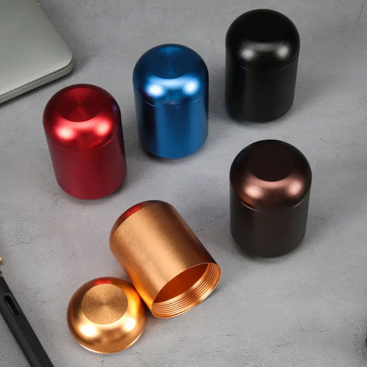 4.5 *7 cm Custom Printing Aluminum Alloy Tin with Screw Lid Tea Box Packaging for Loose Tea Wholesale Aluminum Cans Supplier