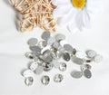 Oval Flat Glass Crystal Stone Double Hole Elliptical Glass Wedding Dress Accessories Factory Style Loose Rhinestones Product