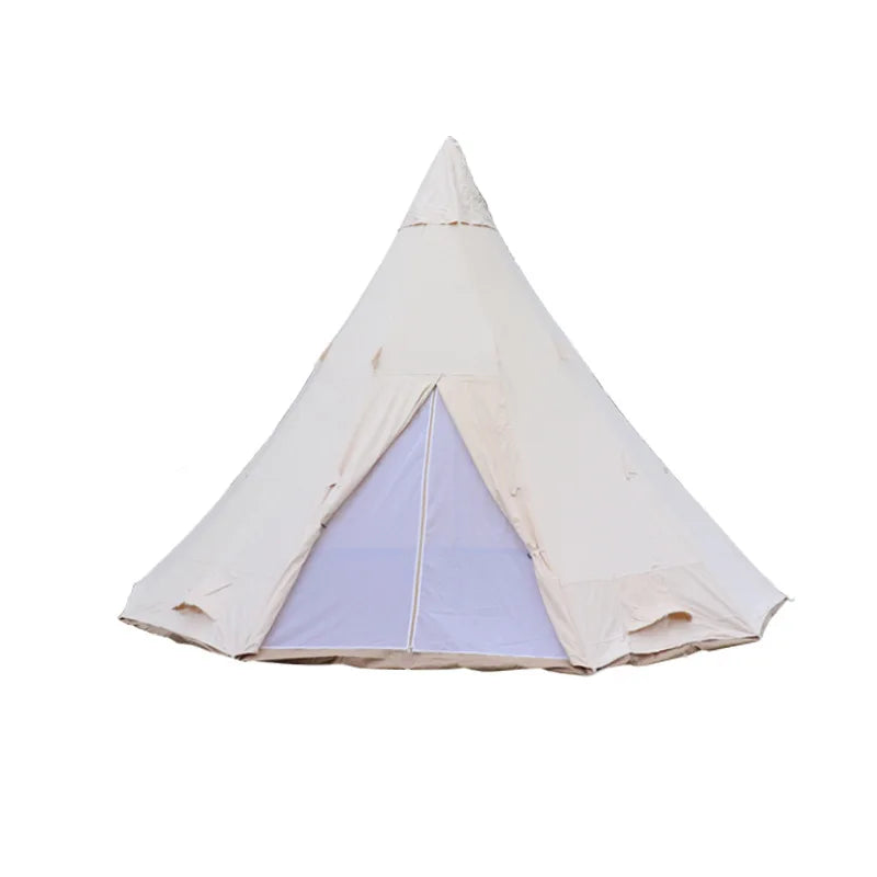 Indian Style Luxury Double Family Camping Tent Waterproof Rainproof Pyramid Net for Outdoor One Bedroom Structure