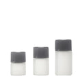 Mini 1ml 2ml 3ml Frosted White/amber Essential Oil Glass Bottle Sample Glass Vial With Inner Plug and Screw Cap