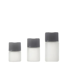 Mini 1ml 2ml 3ml Frosted White/amber Essential Oil Glass Bottle Sample Glass Vial With Inner Plug and Screw Cap