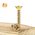 Yellow Zinc Plated Pozi Drive MDF Chipboard Screw Wood Tornillo Para Madera Chipboard Screw
