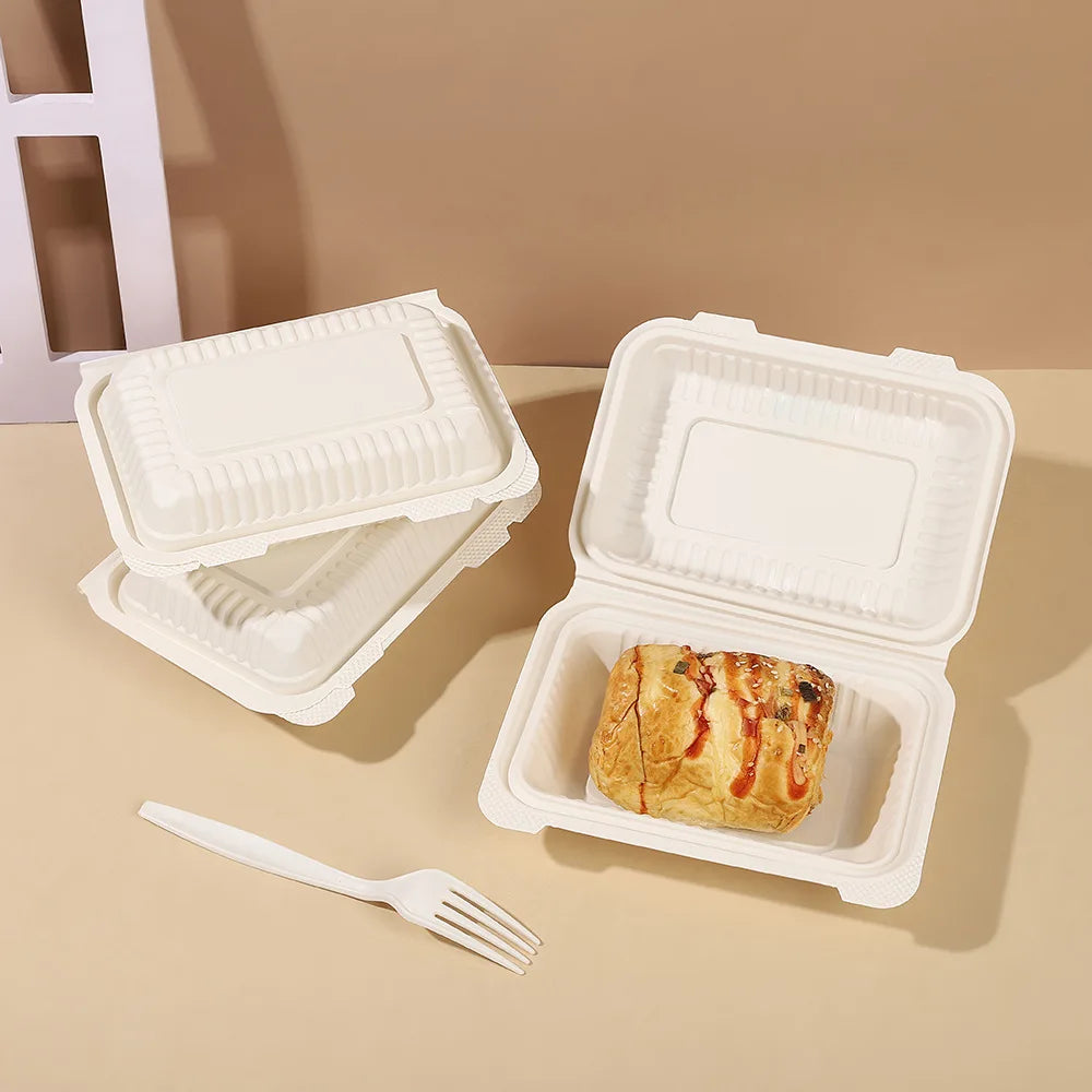 Cornstarch Supplier Food Box Cornstarch Burger Box Thickening Environmentally Friendly Degradable Cornstarch Food Container
