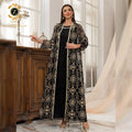 Zaynab Women Muslim Dress Ladies Abaya Islamic Clothing Embroidery Dubai Evening Dresses Women Black Elegant Abaya