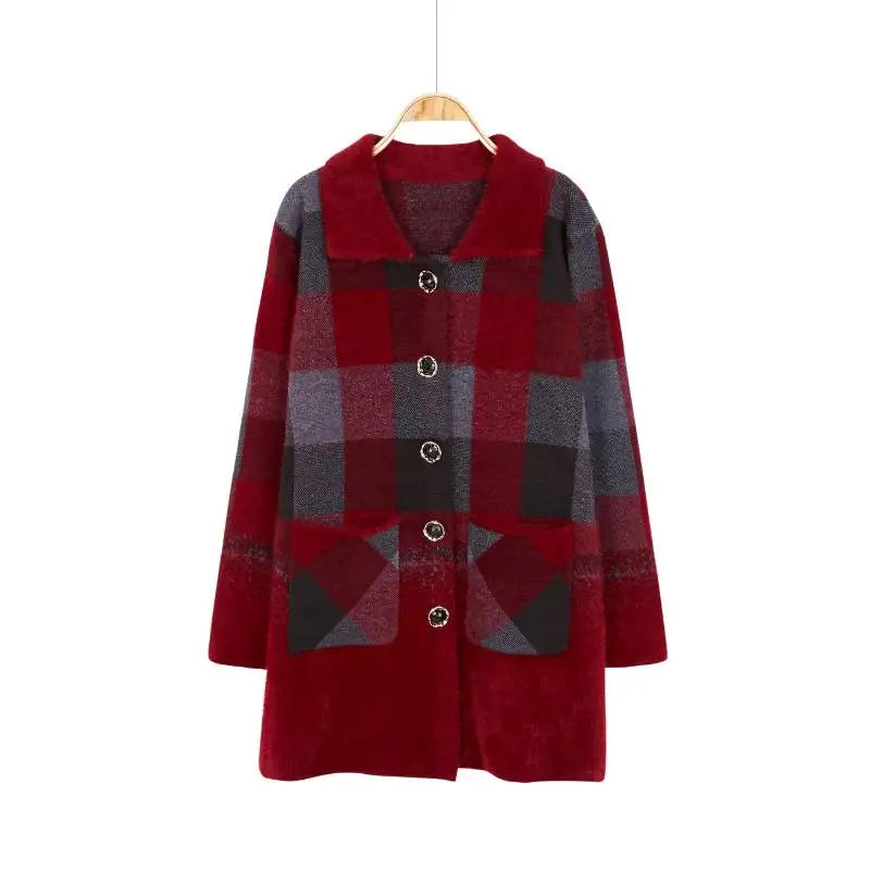 Huachao the New Listing None Ladies Winter Coat Jacket Knitted Vest Women Sweater Jackets