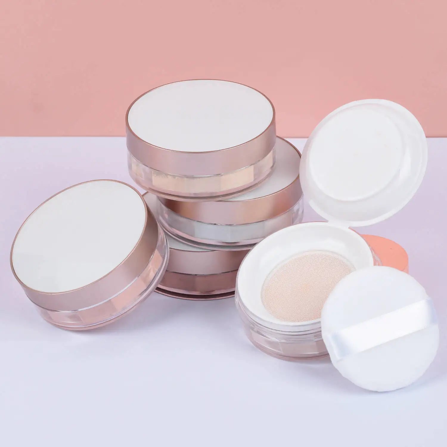 OEM Custom Makeup Compact Loose Powder Wholesale Oil Control Waterproof Face Loose Face Powder