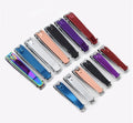 Professional Carbon Steel Black Fingernail Clippers Big Nail Cutter with Nail File for Nail Salons