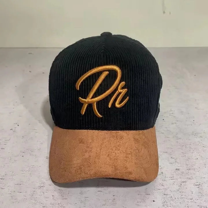 Main Products 5 Panel a Frame Hat 100% Cotton Promotional Baseball Cap5 Panel Corduroy Suede Snapback Hat