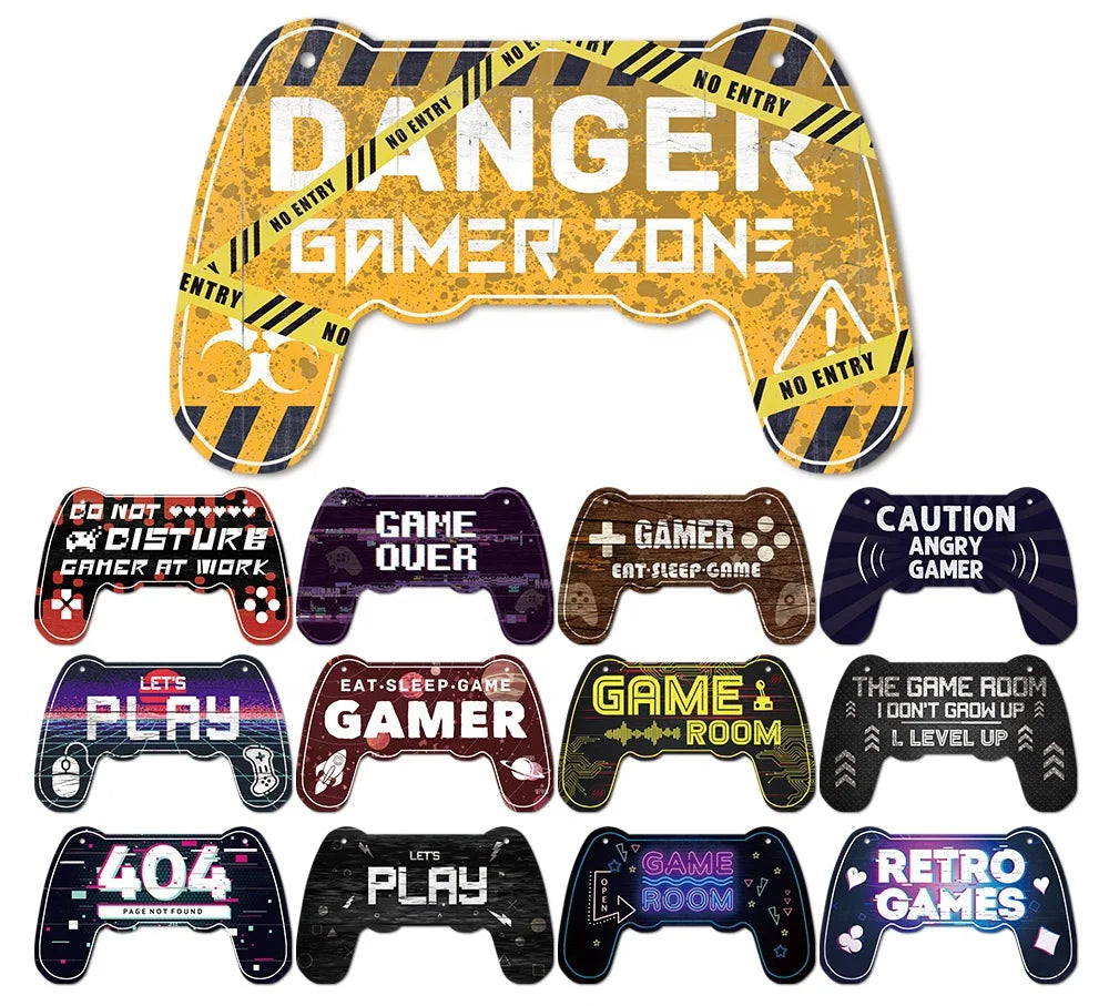 Personalized Game Console Shape Wooden Wall Hanging  Wooden Sign Craft Rustic Man Cave Room Decor