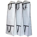 Bridal Wedding Gown Dress Garment Bag Gusseted Reusable Garment Cover Shoe Pockets Travel Garment Storage Bag