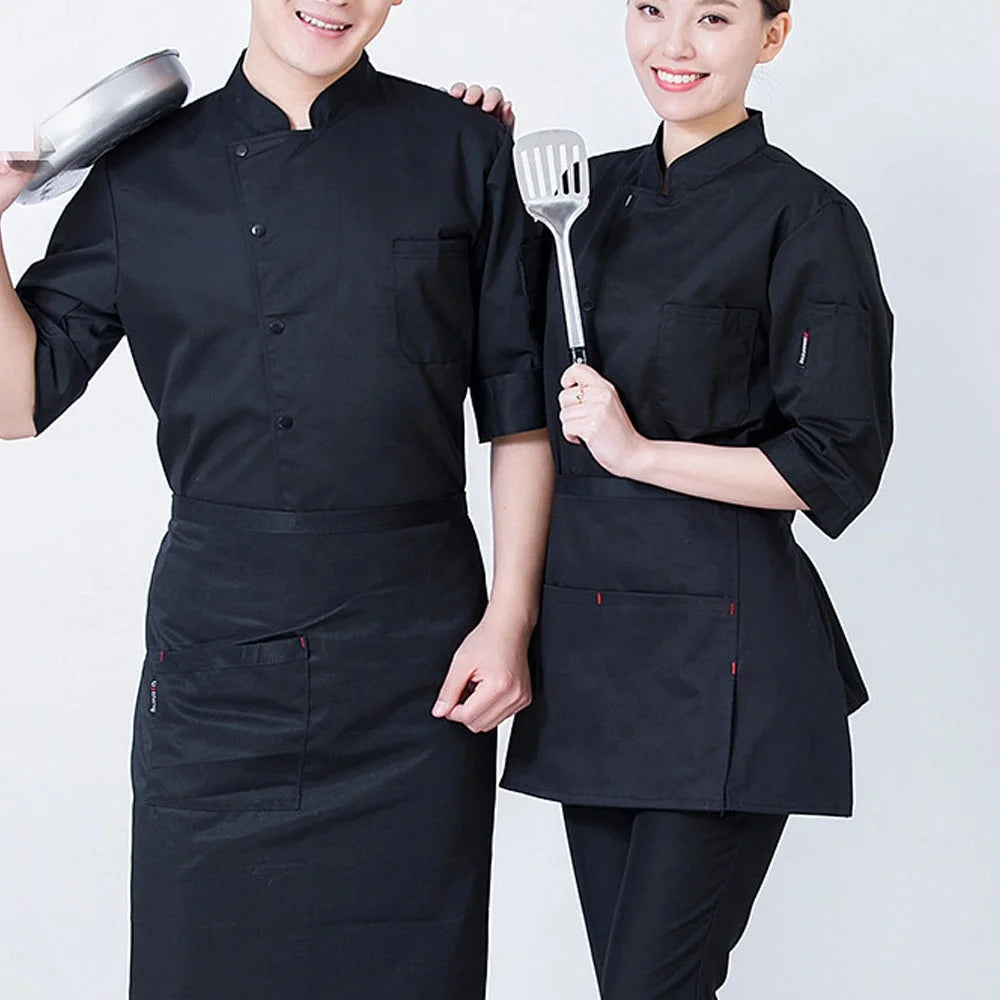 Personalized Customized Long Sleeve Breathable Cotton Chef Jacket for Hotels and Restaurants Kitchen Uniform Coat