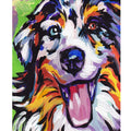 Diy Printed Painting Numbers for Adults Beginner Dog Animals Acrylic Painting Coloring Handicrafts Europe Landscape for Home