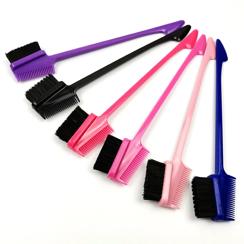 2021 New Private Label ABS Nylon Hair Edge Control Brushes Custom Eyebrow Eyelash Edge Brush Custom Logo