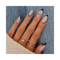 Opaque UV Finish Short Pointed Medium Round Stiletto Shape ABS False Nails Removable Waterproof Pastel Press on Nails