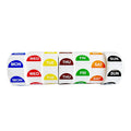 7 Rolls/Set 1 X 1 Inch Dissolvable Removable Day of the Week Monday to Sunday Label Sticker Glossy Finish for Food Promotion
