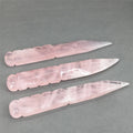 Diy Hot Sale Natural Crystal Carving Healing Folk Crafts Rose Quartz Crystal Knife