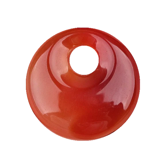 Fashion Carnelian Agate 20MM Pendant Stone Round Shaped Crystal Healing Stone Charms Handicraft for Necklace Making As Gift