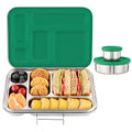 Aohea 5 Compartment Stainless Steel Lunch Box Durable Metal Bento for Kids and School for Adults Office