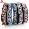 Wholesale 50mm 1mm Ethnic Style Jacquard Webbing 100% Polyester High Tenacity Fashion Ribbon Bag Strap Musical Instrument Strap