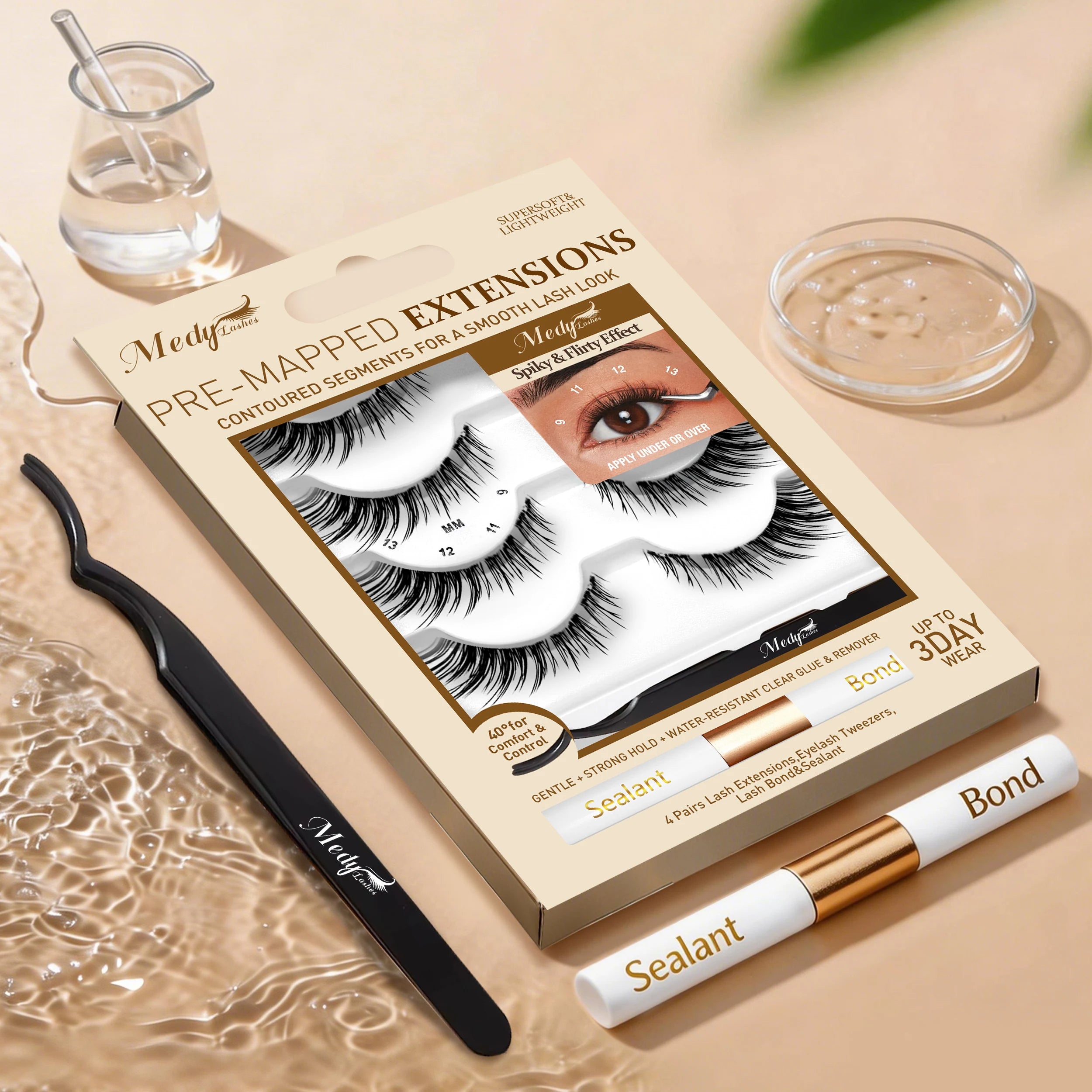 Medylashes Comfortable Faux Mink Cotton Band Eyelashes