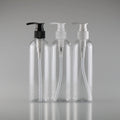 Private Label 200ml 250ml Matte PETG Round White Clear Recyclable Plastic Lotion Pump Bottle Hair Oil Shampoo Cosmetic Packaging