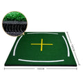 Premium 4x4ft Residential Golf Turf Mat Alignment Lines Pros Beginners Indoor Outdoor Training Golf Driving Chipping Hitting Mat