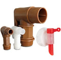 2" BSP Thread Polyethylene Drum Faucets Gold Barrel Taps Plastic Spigots