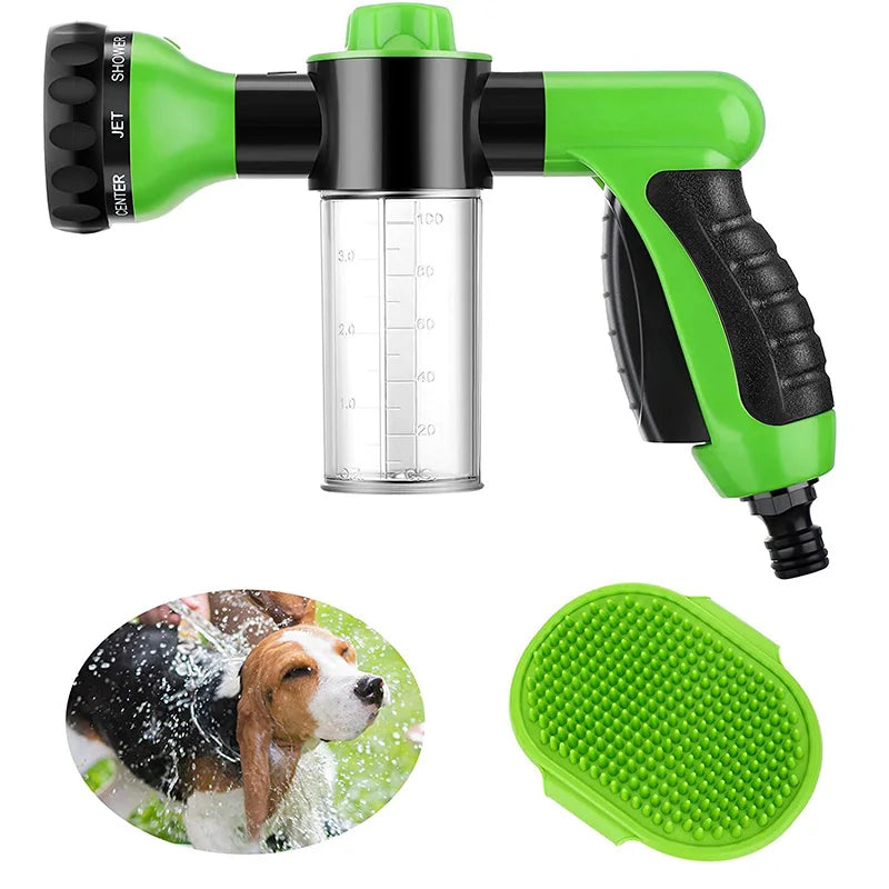 Pet Bath Brush With Water Sprayer Massage Scrubber Dog Washing Shower Foamer Cleaning Comb Wholesale
