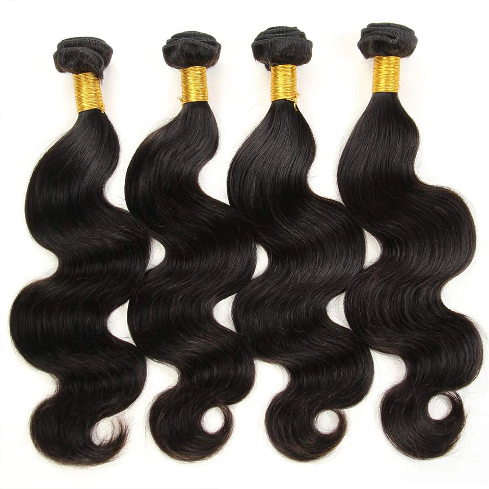 100% Natural Black Virgin Hair Wholesale Human Hair Vendor  Factory Direct Brazilian Body Wave Bundles